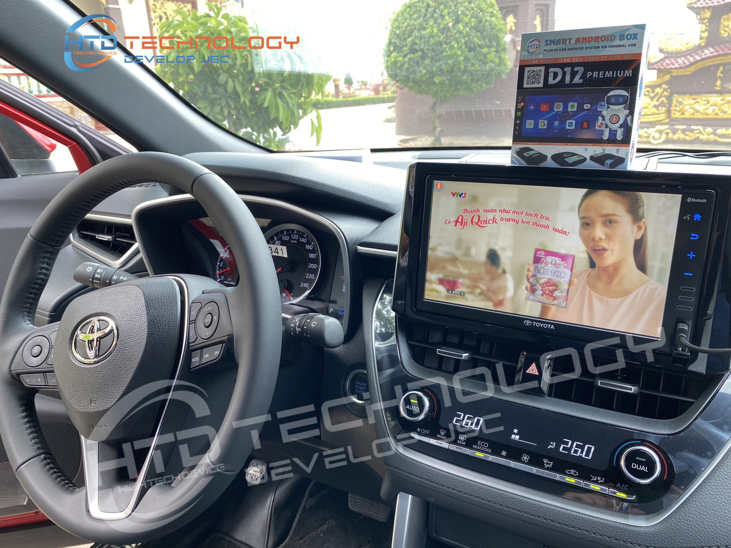 android box cho ô tô - Toyota Cross - xem youtube