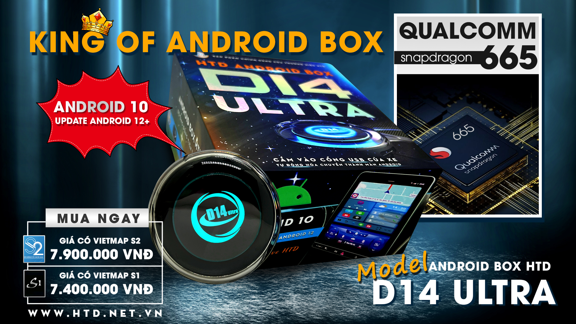 Android box cho ô tô - D14 Ultra