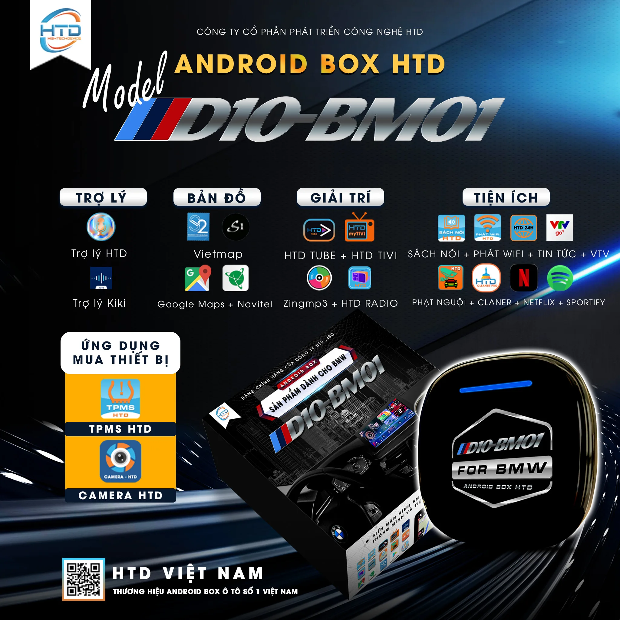 Android Box cho ô tô BMW D10-Bm01