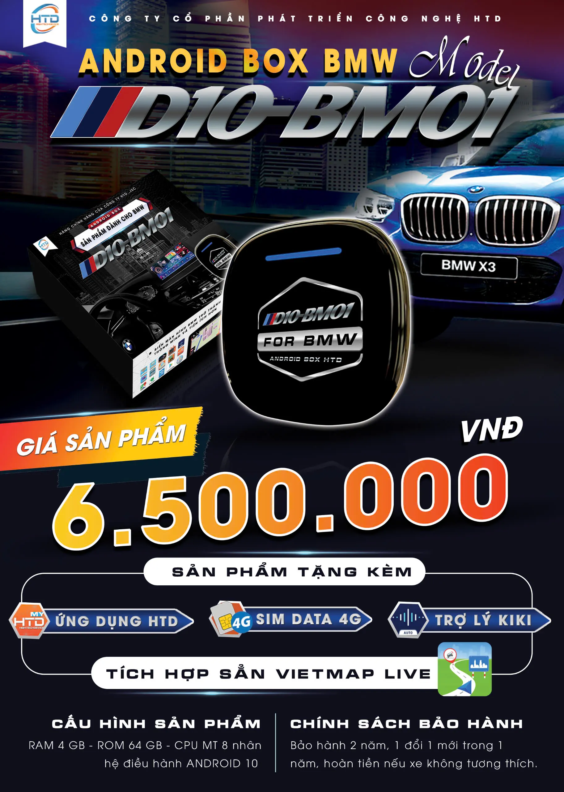 Giá sản phẩm Android Box BMW D10-BM01