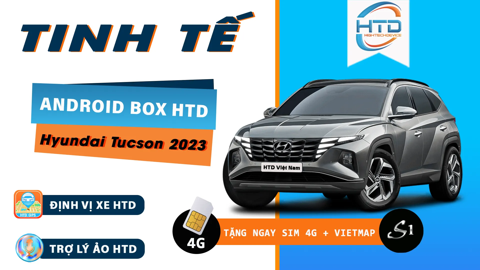 Android Box cho ô tô Hyundai Tucson 2023