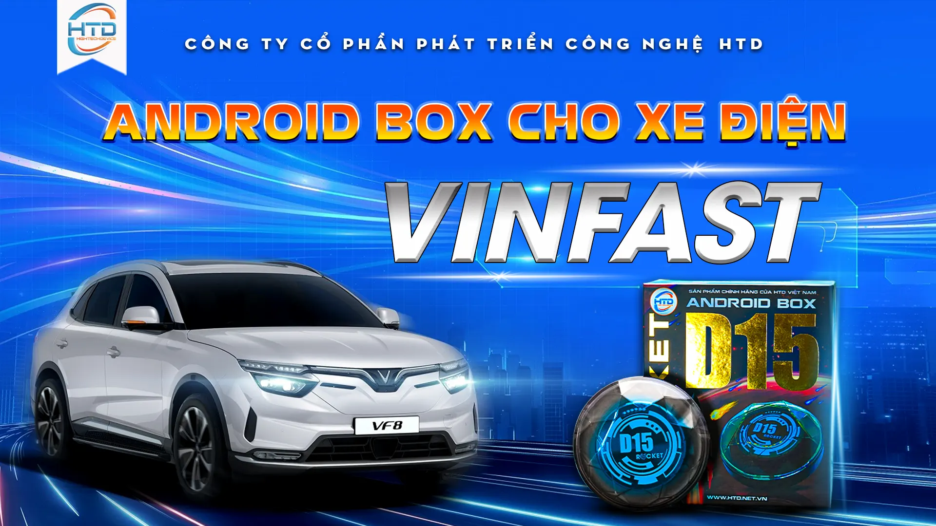 Android box cho xe điện Vinfast