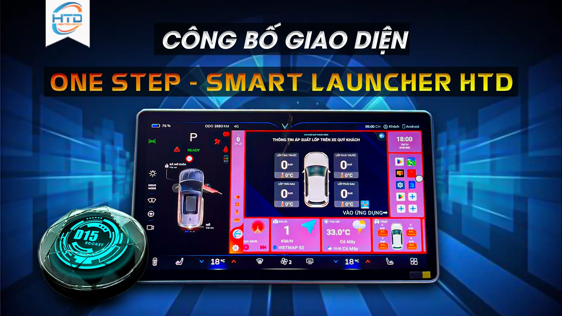 Giao diện one step - smart launcher htd