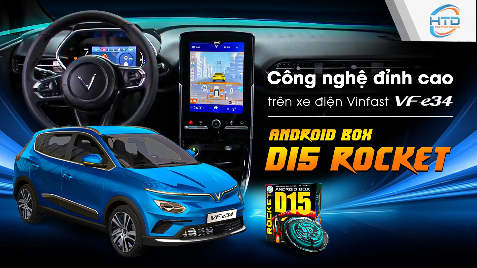 Android Box cho xe điện Vinfast VFe34