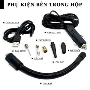 Bộ phụ kiện trên sản phẩm máy Bơm điện mini P23
