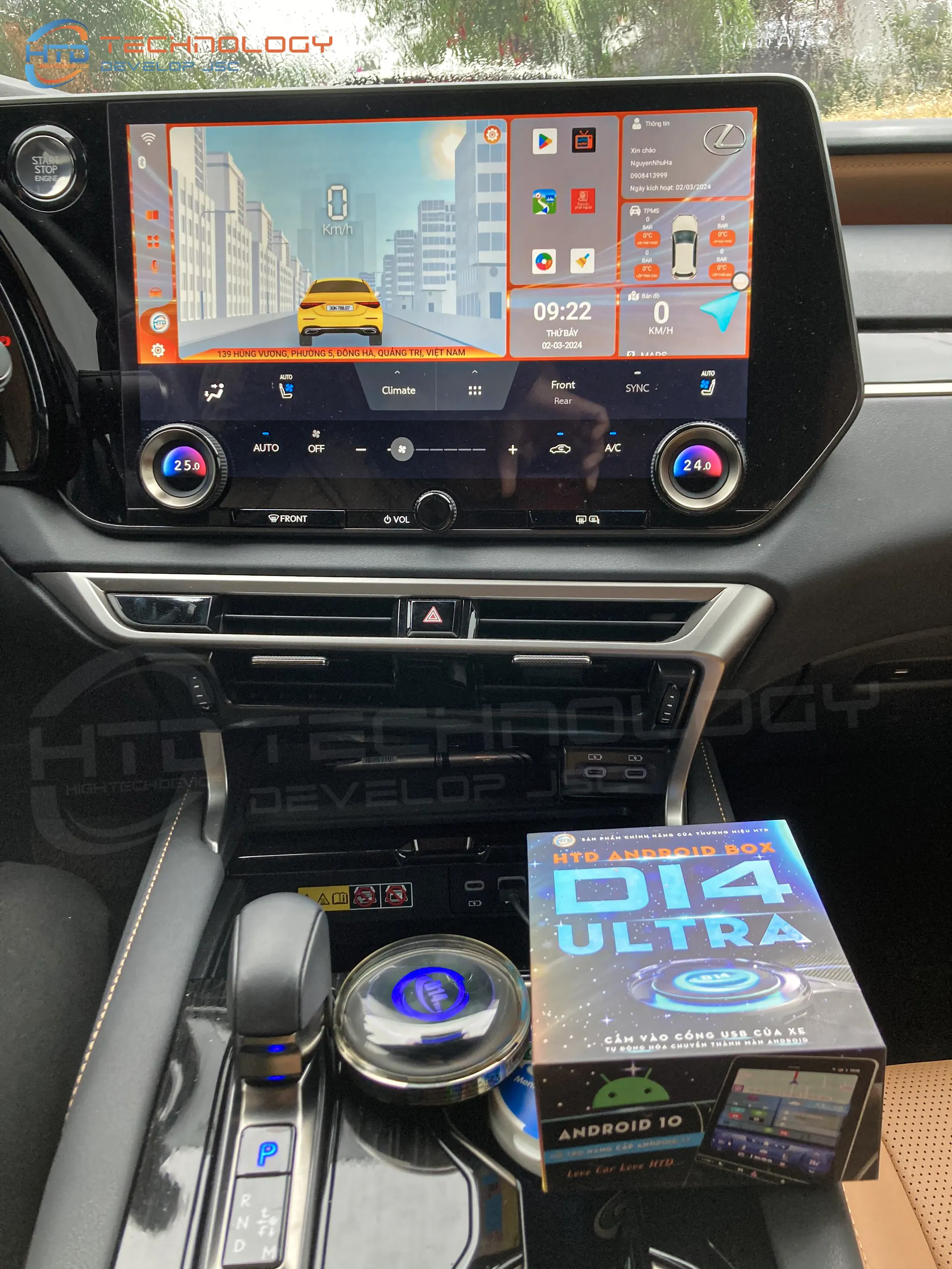 Định vị GPS được tích hợp trên Android Box cho ô tô D14 Ultra