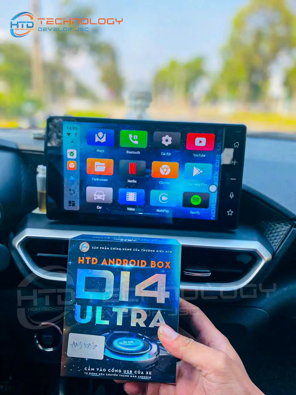 Android Box cho ô tô D14 Ultra HTD