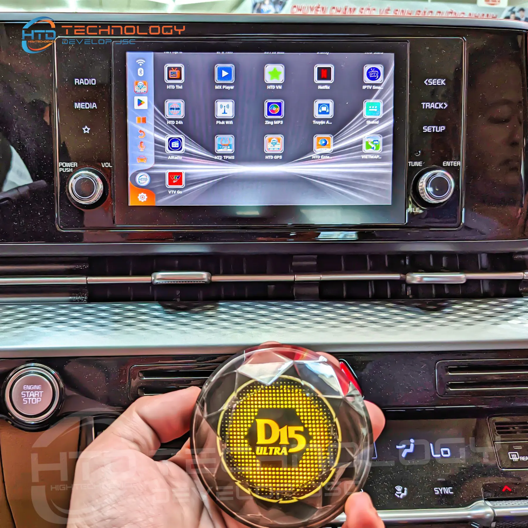 Android Box cho xe ô tô D15 Ultra HTD