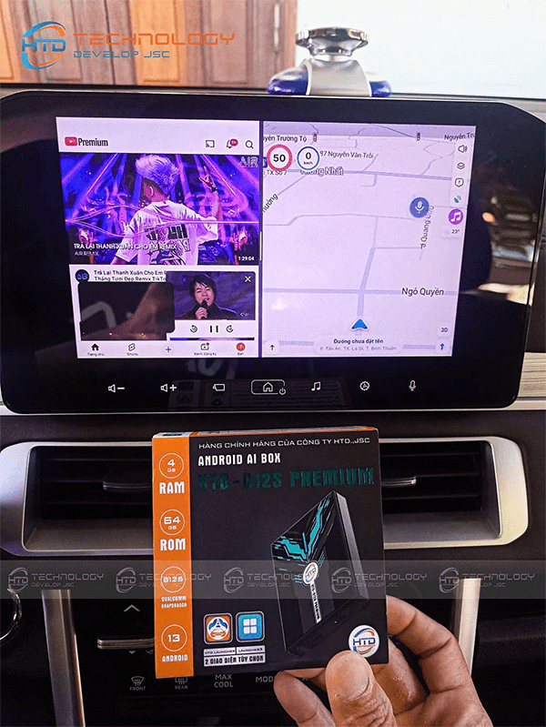 HTD ANDROID BOX CHO Ô TÔ D12S PREMIUM