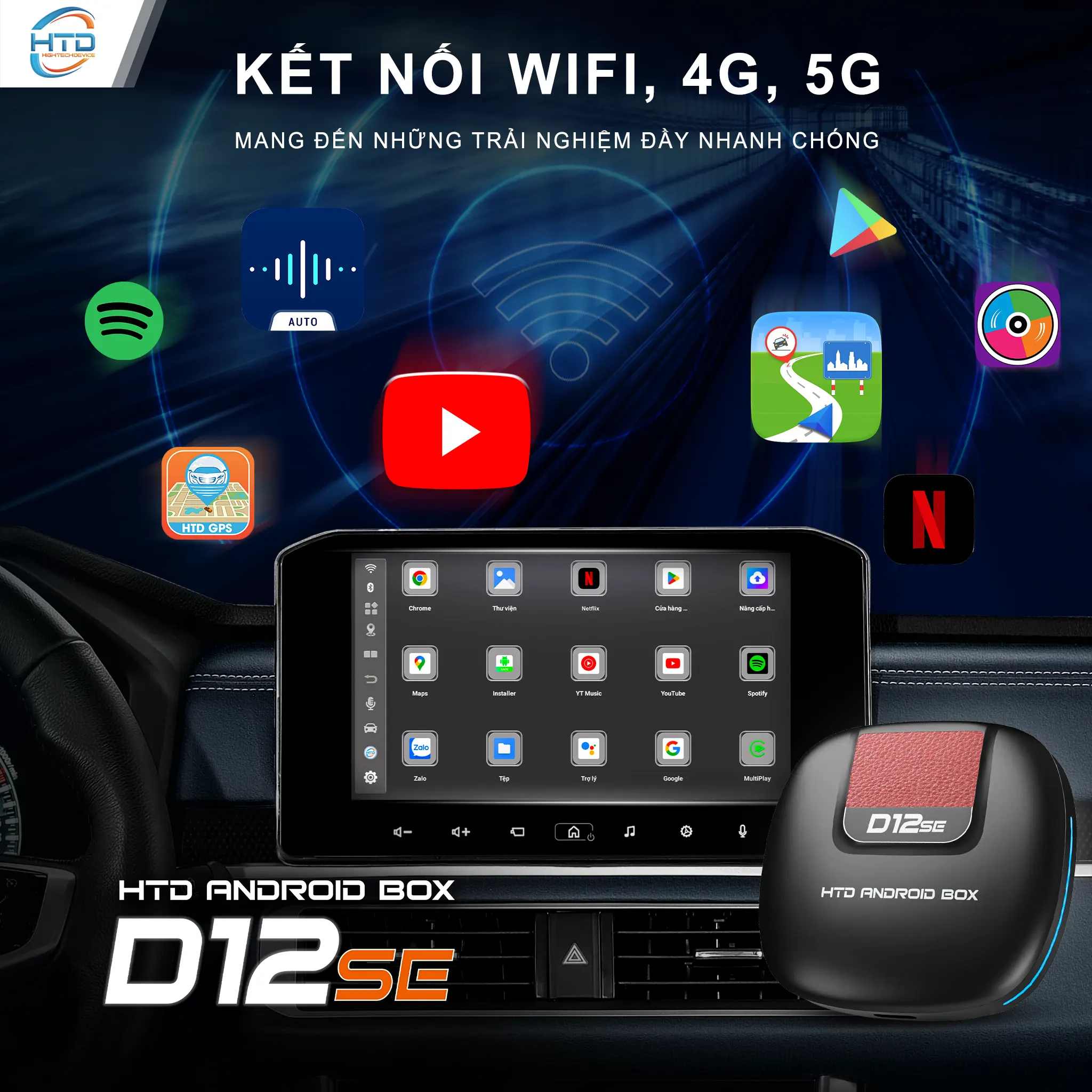 Kết nối Wifi, 4G, 5G cho trải nghiệm nhanh chóng