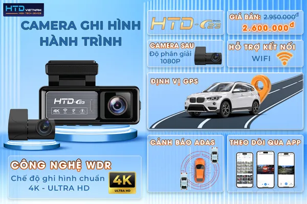 camera hành trình cho ô tô c23 dual