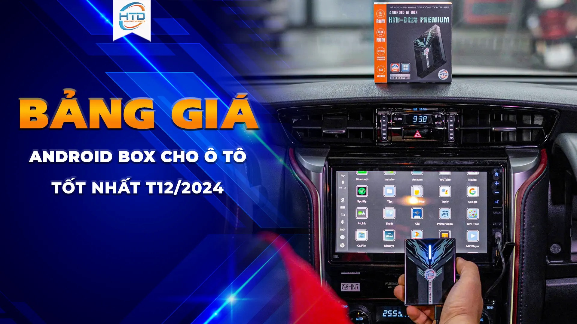 giá android box cho ô tô t12/2024