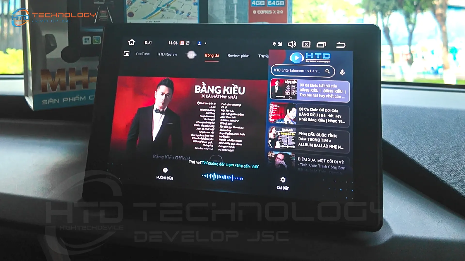 Điều khiển bằng giọng nói trên bộ chuyển đổi Android VF3