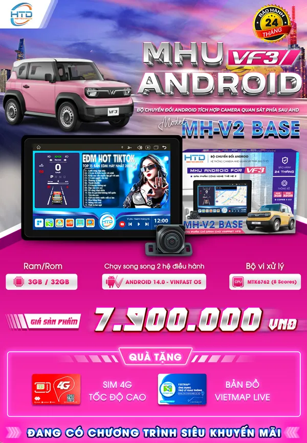 Bộ chuyển đổi màn hình Android VF3 MH-V2 BASE