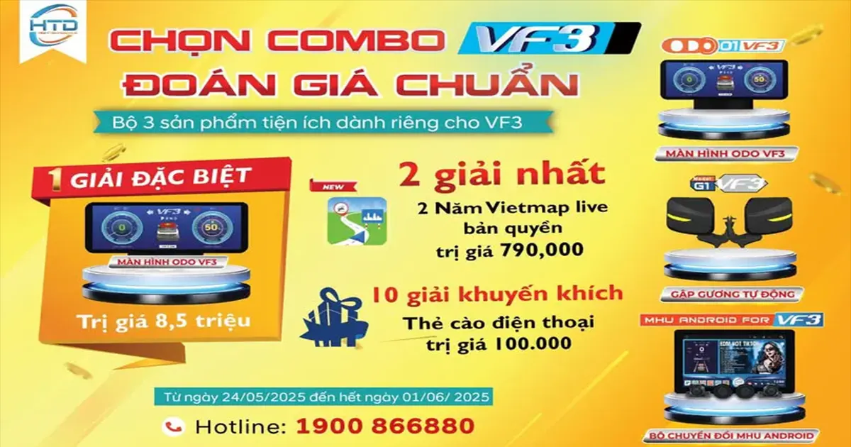 Cơ hội trúng quà HOT cho VF3 đến từ thương hiệu HTD Việt Nam