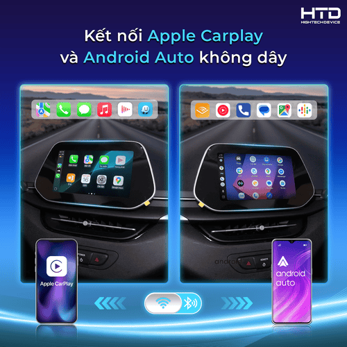 Kết nối Apple Carplay/Android Auto không dây