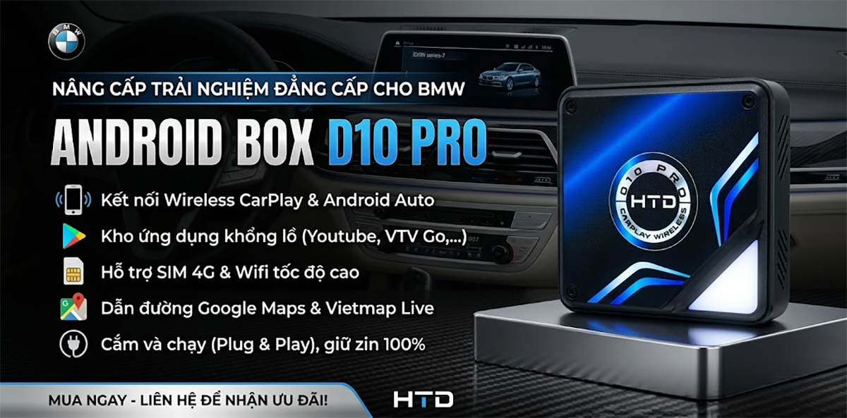 Android Box Cho BMW X7 xDrive40i M Sport Giá Dưới 10 Triệu Nhiều Chức Năng Nhất