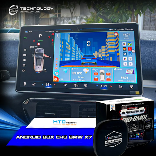 Android Box cho BMW X7 xDrive40i Pure Excellence giá dưới 7 triệu cấu hình mạnh nhất.