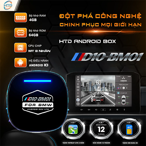 Android Box cho BMW X7 xDrive40i Pure Excellence giá dưới 7 triệu cấu hình mạnh nhất.