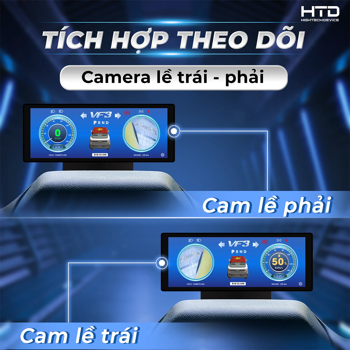 Màn hình ODO Vinfast VF3 - Hiện đại, chuyên nghiệp, đẳng cấp.