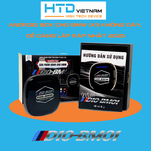 Android Box cho BMW iX3 không dây, dễ dàng lắp ráp nhất 2025.