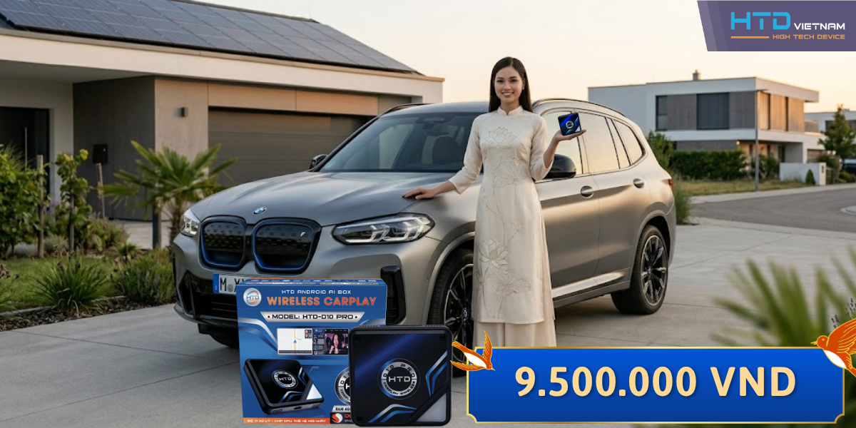 Android Box Cho BMW iX3 Không Dây, Dễ Dàng Lắp Ráp Nhất 2026