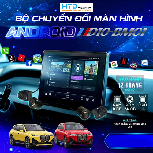 Android Box cho BMW iX3 không dây, dễ dàng lắp ráp nhất 2025.