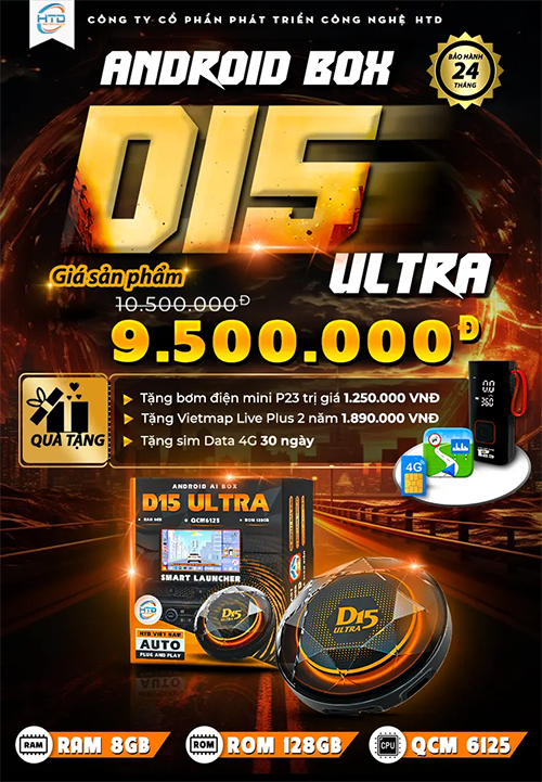 Android Box cho Honda BR-V G kết nối qua USB.