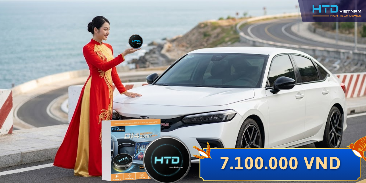 Android Box Cho Honda Civic RS Không Cần Tháo Màn Hình