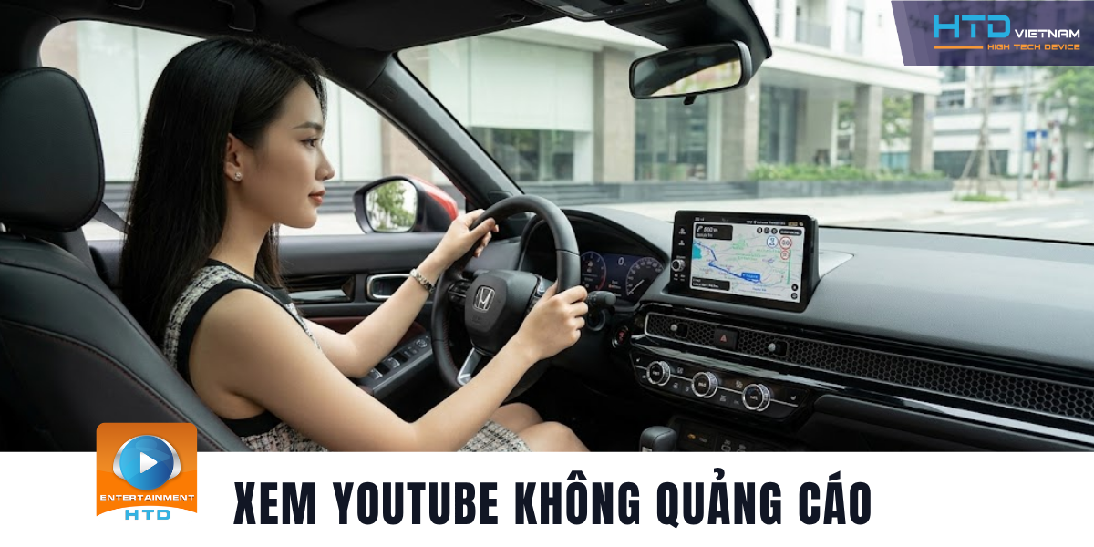 Android Box Cho Honda Civic RS Không Cần Tháo Màn Hình