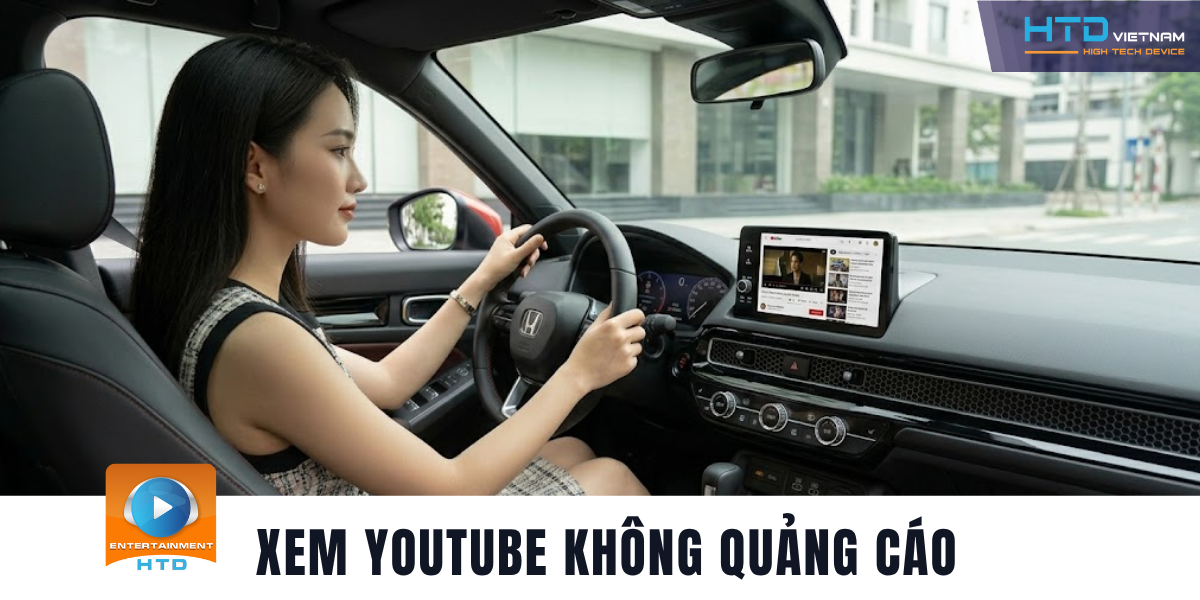 Android Box Cho Honda Civic RS Không Cần Tháo Màn Hình