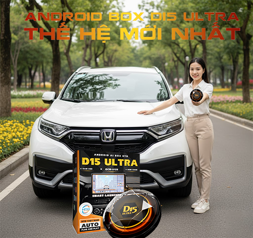 Android Box cho Honda CR-V L có ứng dụng Vietmap.