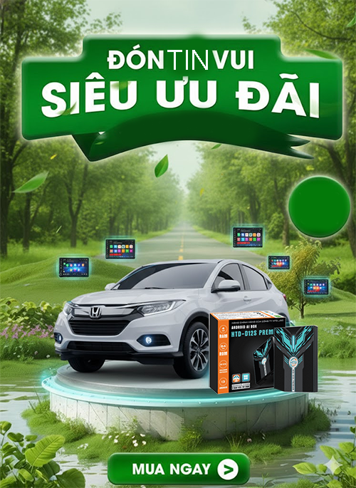 Android Box cho Honda HR-V điều khiển bằng tiếng Việt.