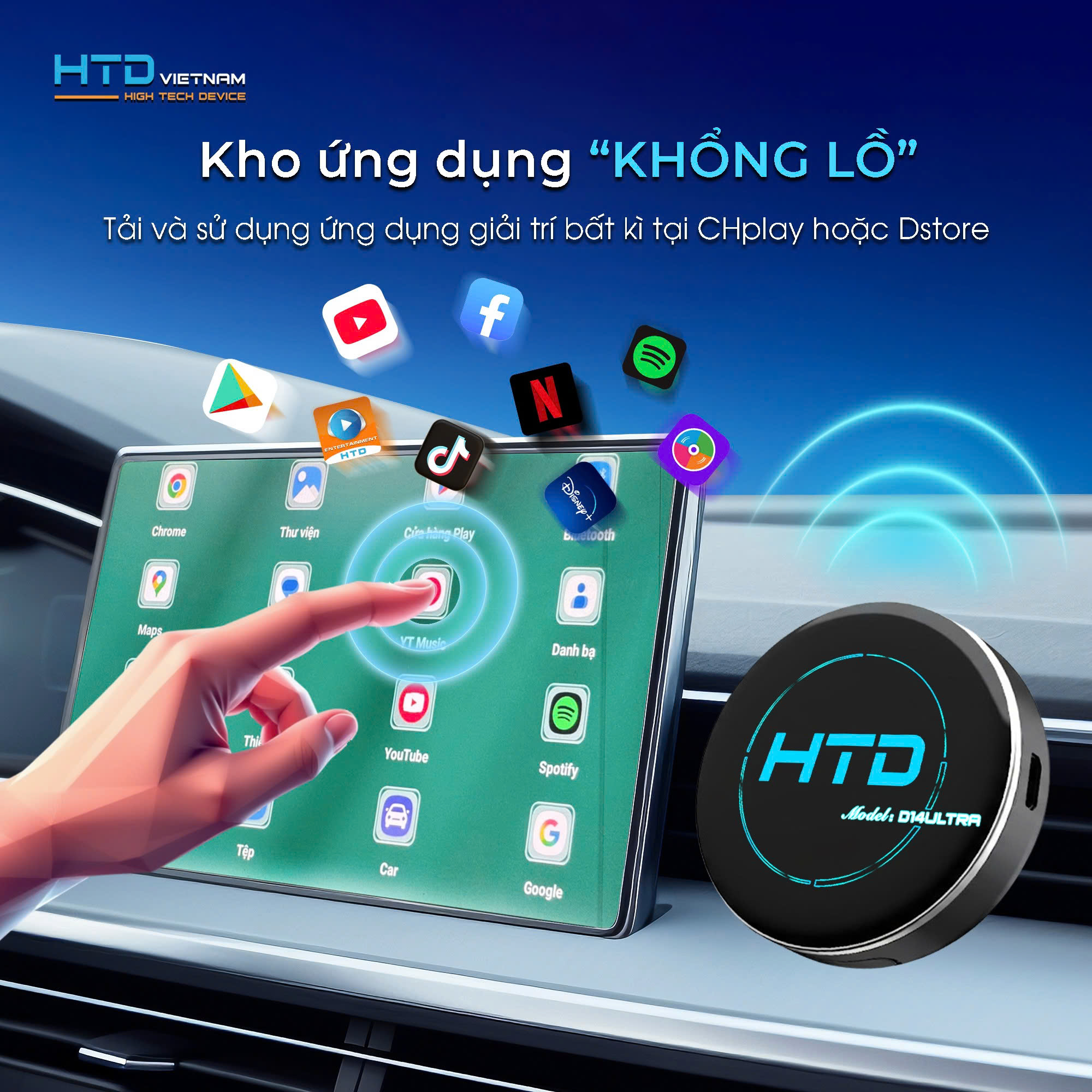 Android Box D14 Ultra New với công nghệ độc quyền chất lượng cao từ HTD