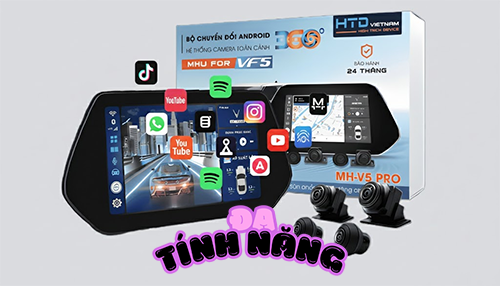 Dịch vụ hậu mãi tốt, bảo hành 24/7 – bộ chuyển đổi màn hình Android VF5 cao cấp