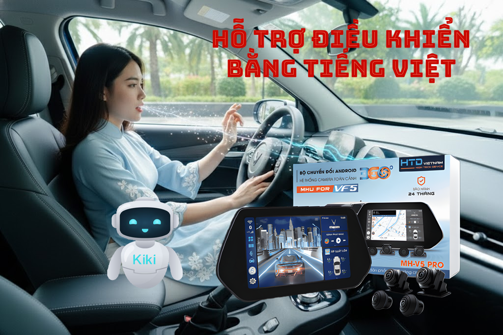 Dịch vụ hậu mãi tốt, bảo hành 24/7 – bộ chuyển đổi màn hình Android VF5 cao cấp