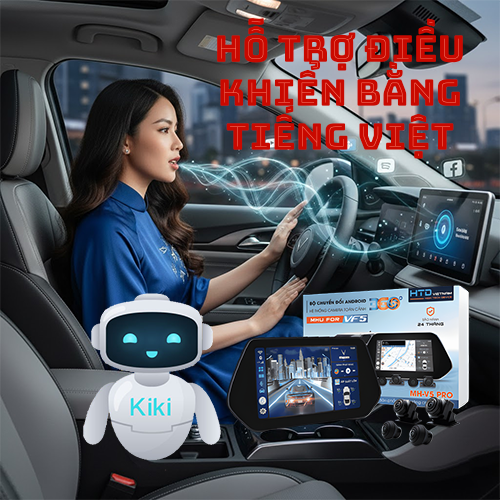 Bộ chuyển đổi màn hình Android VF5 thiết kế sáng tạo – nâng tầm nội thất xe