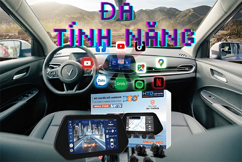 Bộ chuyển đổi màn hình Android VF5 thiết kế đẹp mắt, tinh tế – nâng cấp thông minh