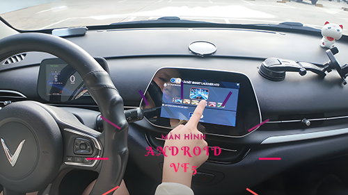 Màn hình Android VF5 cấu hình mạnh – xem YouTube mượt, hỗ trợ Vietmap chuẩn xác