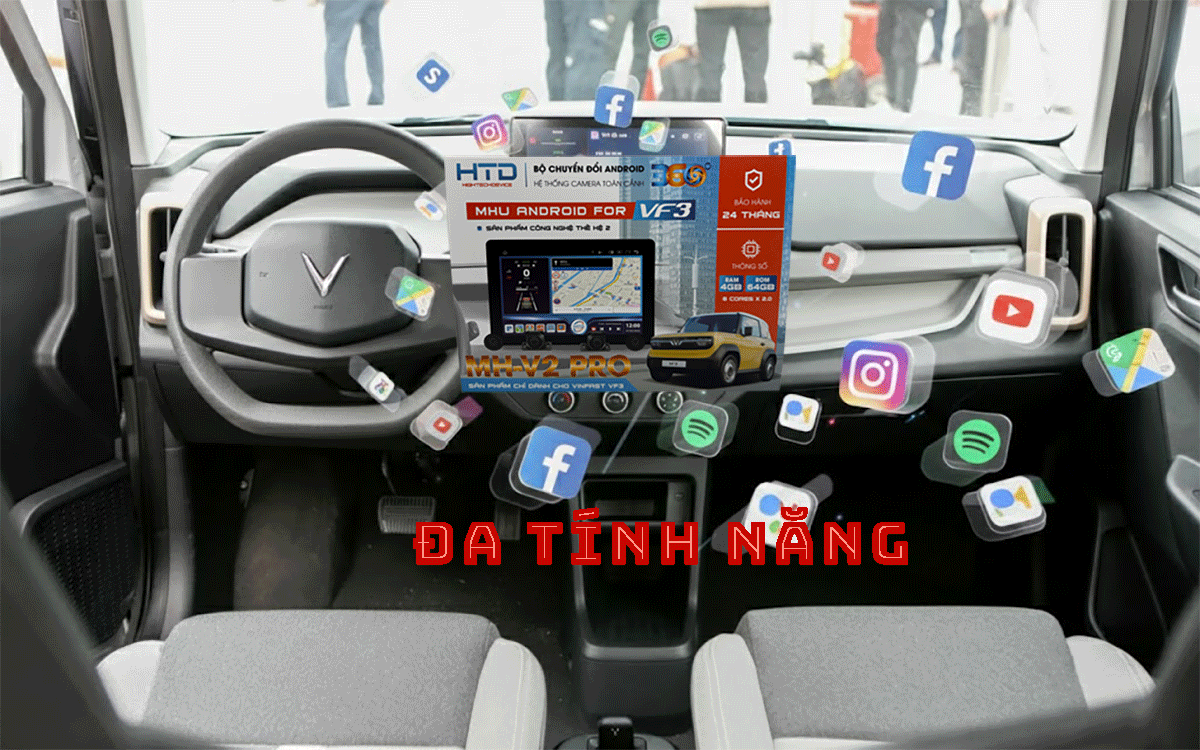 Bộ Chuyển Đổi Màn Hình Android VF3: Bảo Hành Dài Hạn, Hỗ Trợ 24/7