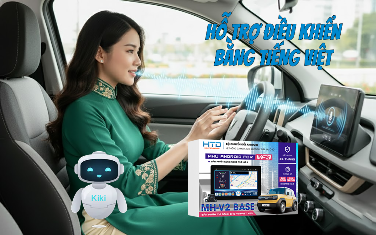 Bộ Chuyển Đổi Màn Hình Android VF3: Hỗ Trợ SIM 4G, Kết Nối Bluetooth