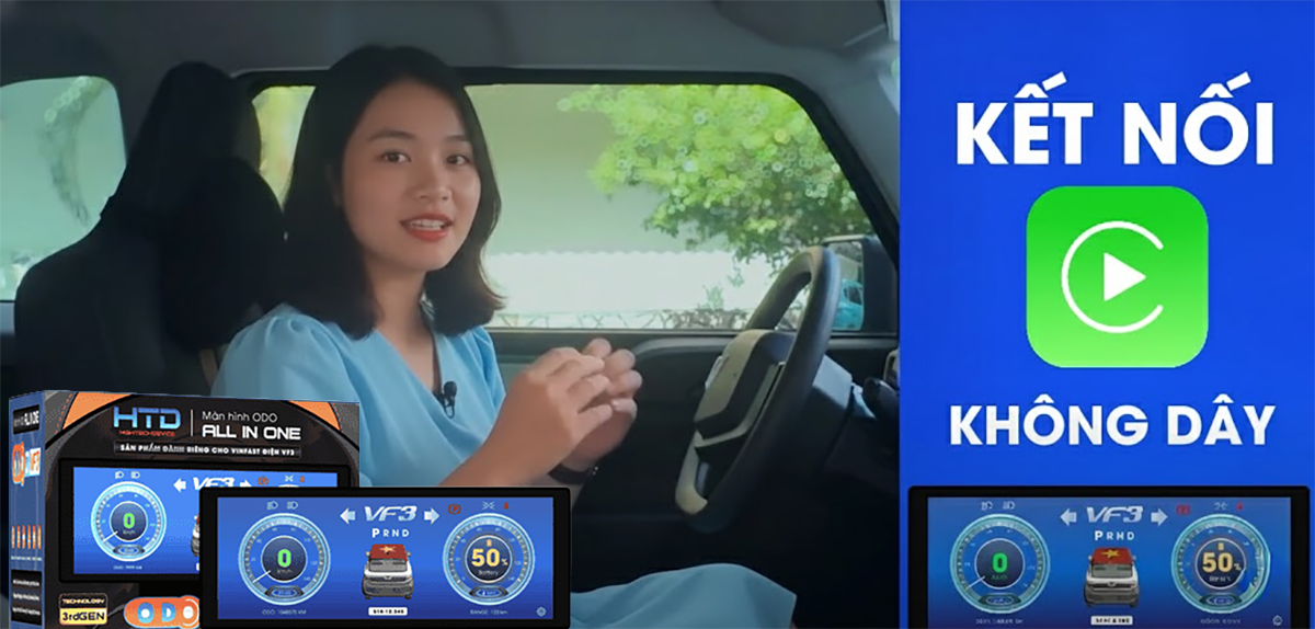 Màn Hình ODO VF3 Thiết Kế Tối Giản Nhưng Hiện Đại