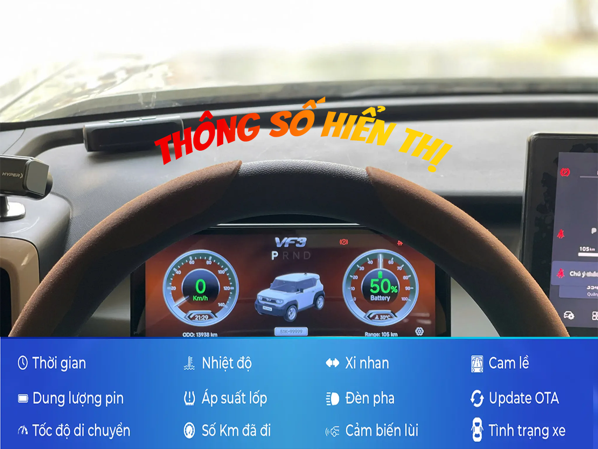 Nâng Tầm Nội Thất Với Màn Hình ODO VF3 Phong Cách Sang Trọng