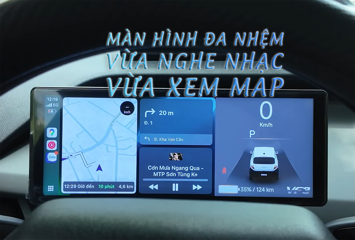 ODO VF3 Màn Hình Thông Minh – Cấu Hình Mạnh, Hỗ Trợ Vietmap