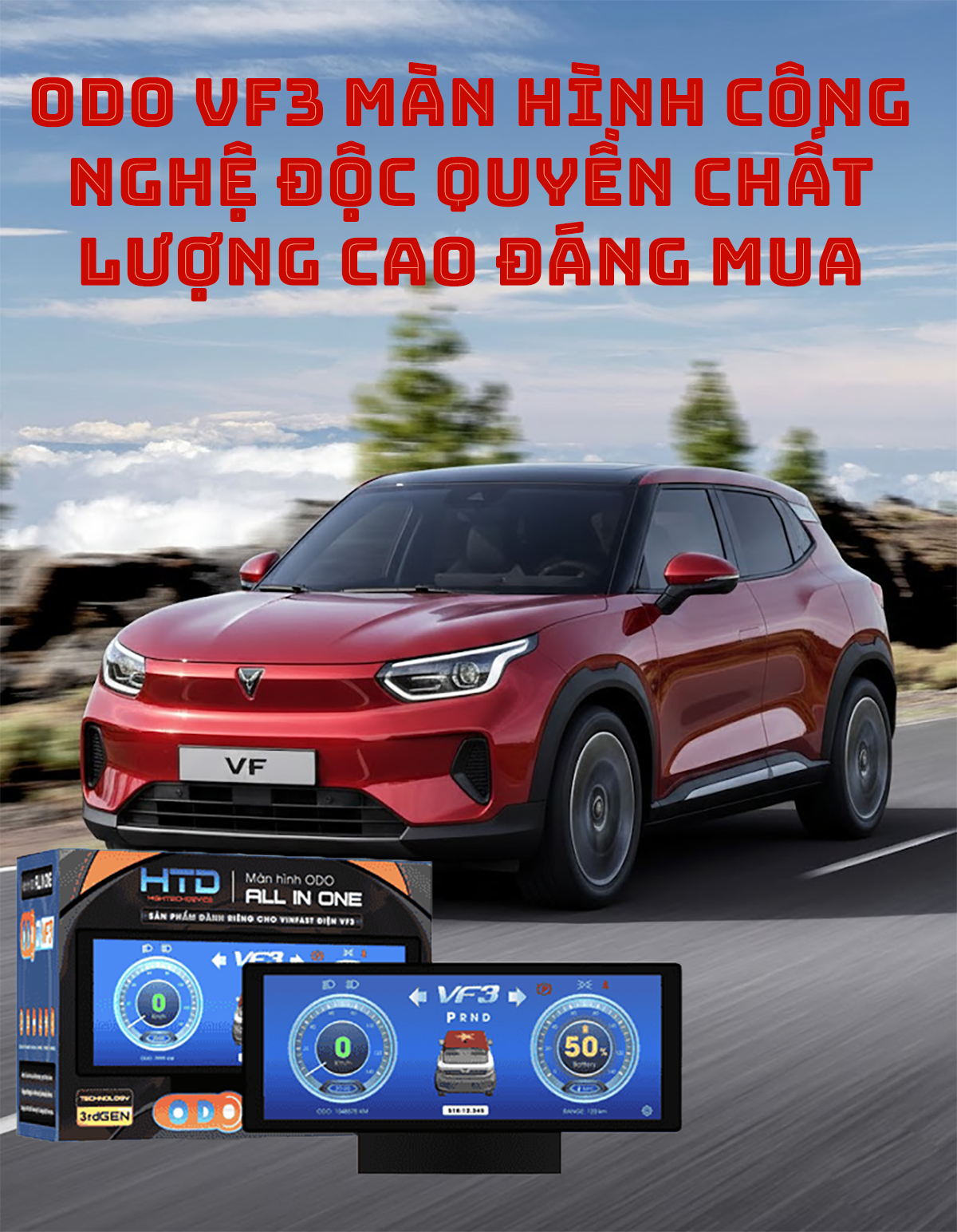 ODO VF3 Màn Hình Công Nghệ Độc Quyền Chất Lượng Cao Đáng Mua