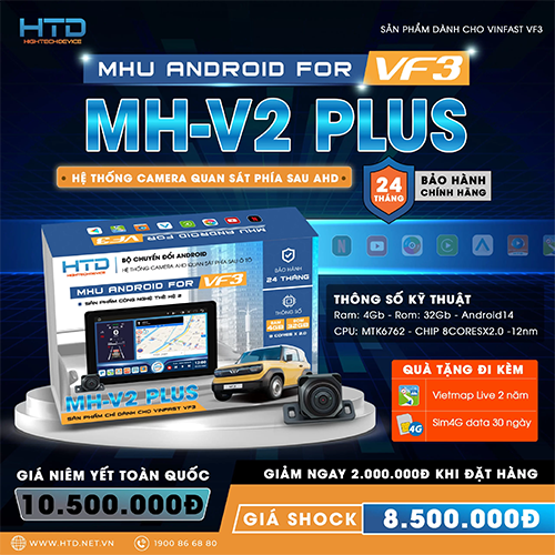 Bộ Chuyển Đổi Màn Hình Android VF3: Phong Cách Thiết Kế Sang Trọng, Tinh Tế