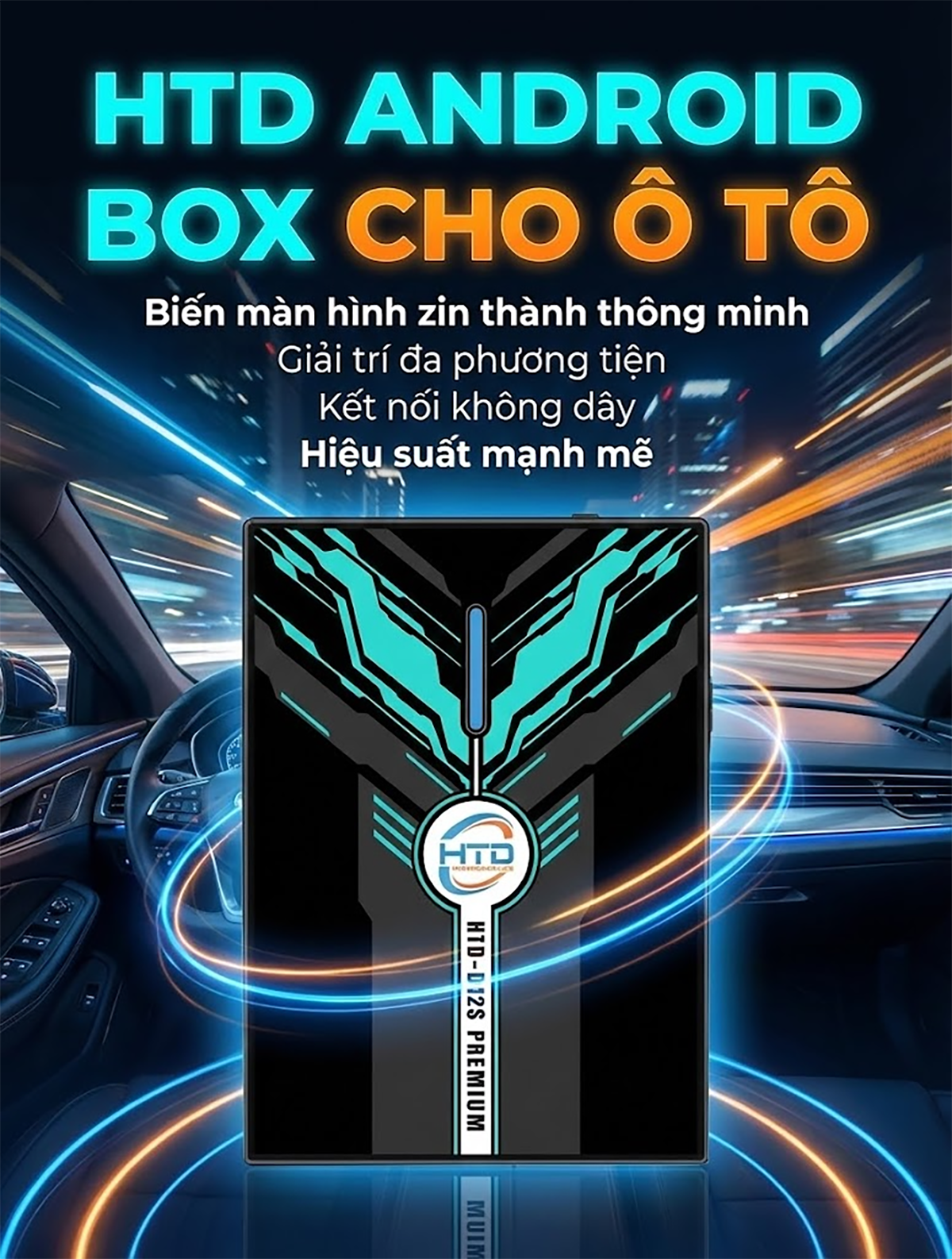Android Box cho Hyundai Grand i10 Sedan – thiết kế tối giản, cắm là chạy, nâng tầm trải nghiệm lái xe hiện đại