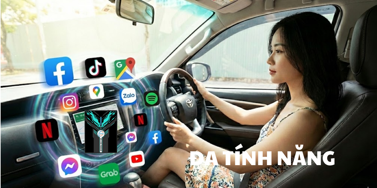 Android Box cho Toyota Fortuner 2.4AT cắm là chạy