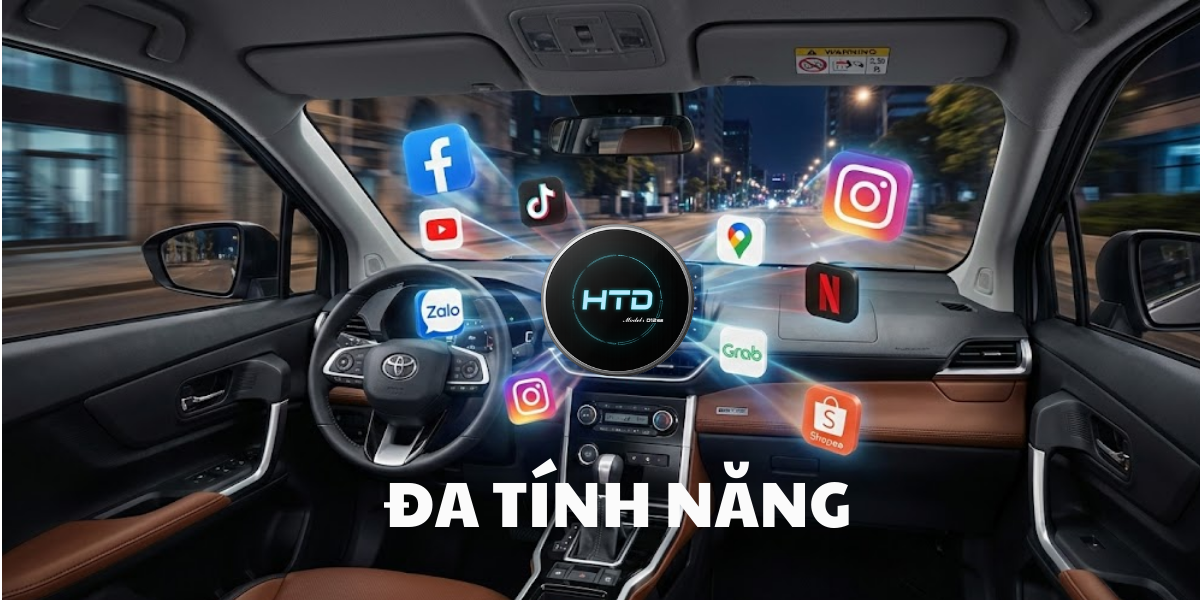 Android Box cho Toyota Veloz Cross CVT cắm là chạy