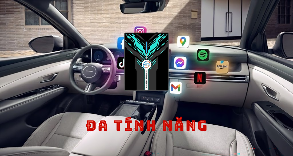 Android Box cho Hyundai Tucson – thiết kế hiện đại, biến màn hình zin thành smart chỉ trong vài giây